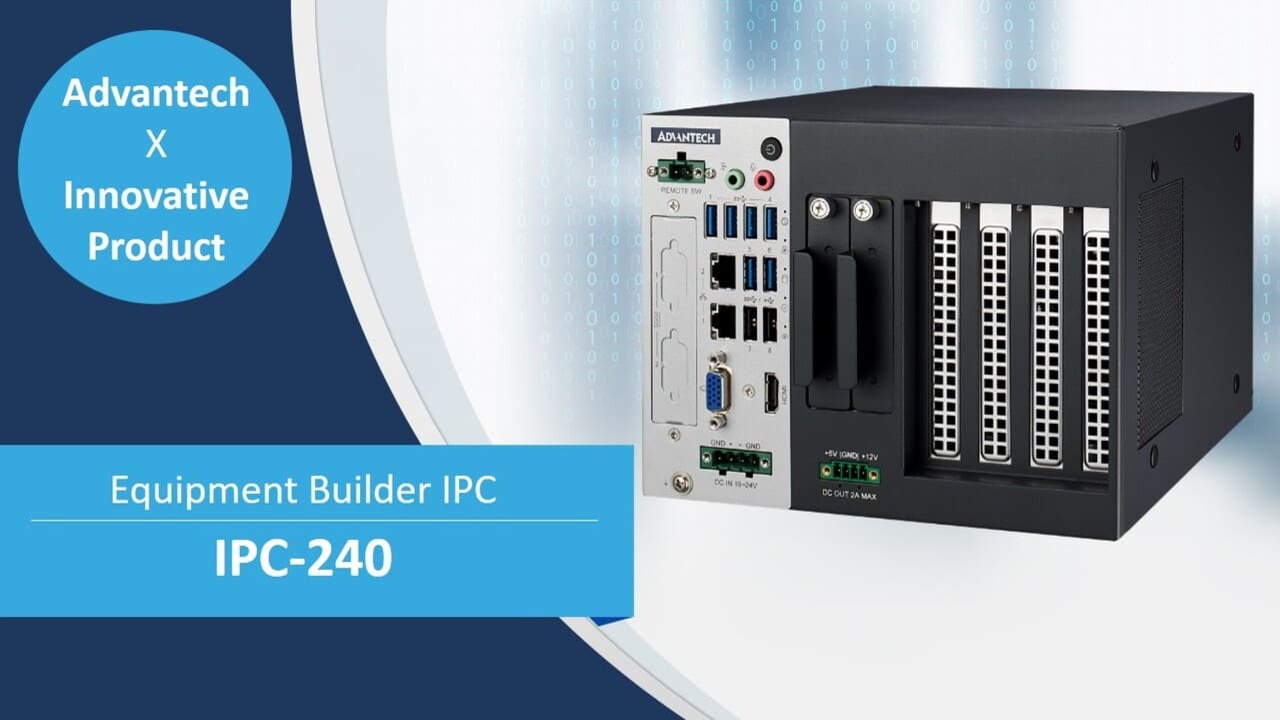 Ultra Compact Industrial PC for Machine Builder, IPC-240, view in 360 degree, Advantech (EN)